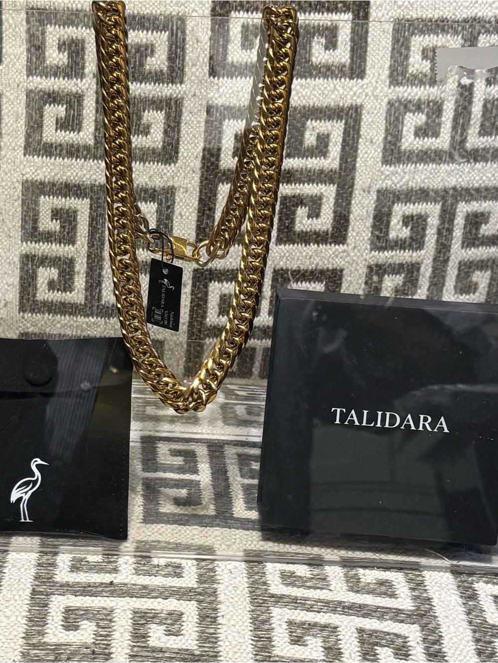 Men's Polished Gold Cuban Link Necklace